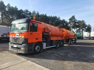 kombinuota kanalų valymo mašina MERCEDES-BENZ Actros 2531 Kroll + przyczepa asenizacyjna z małym bębnem wysoko
