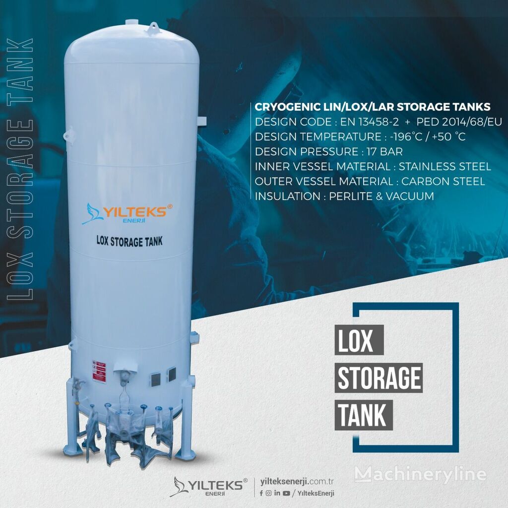 новое газобаллонное оборудование YILTEKS Cryogenic Tanks - LIN,LOX,LAR,LCO2