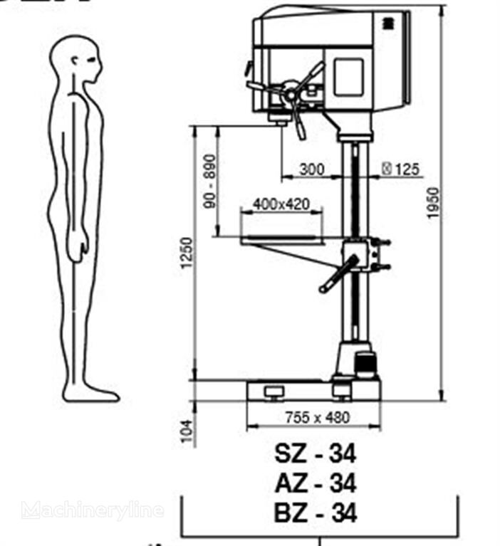 новый сверлильный станок Iberdrill Falken AZ 32