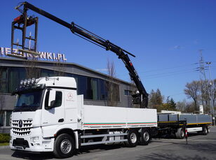 autokranas Mercedes-Benz Arocs 6×2 2545 Crane HIAB 177 K PRO/HIPRO / steering and lifting