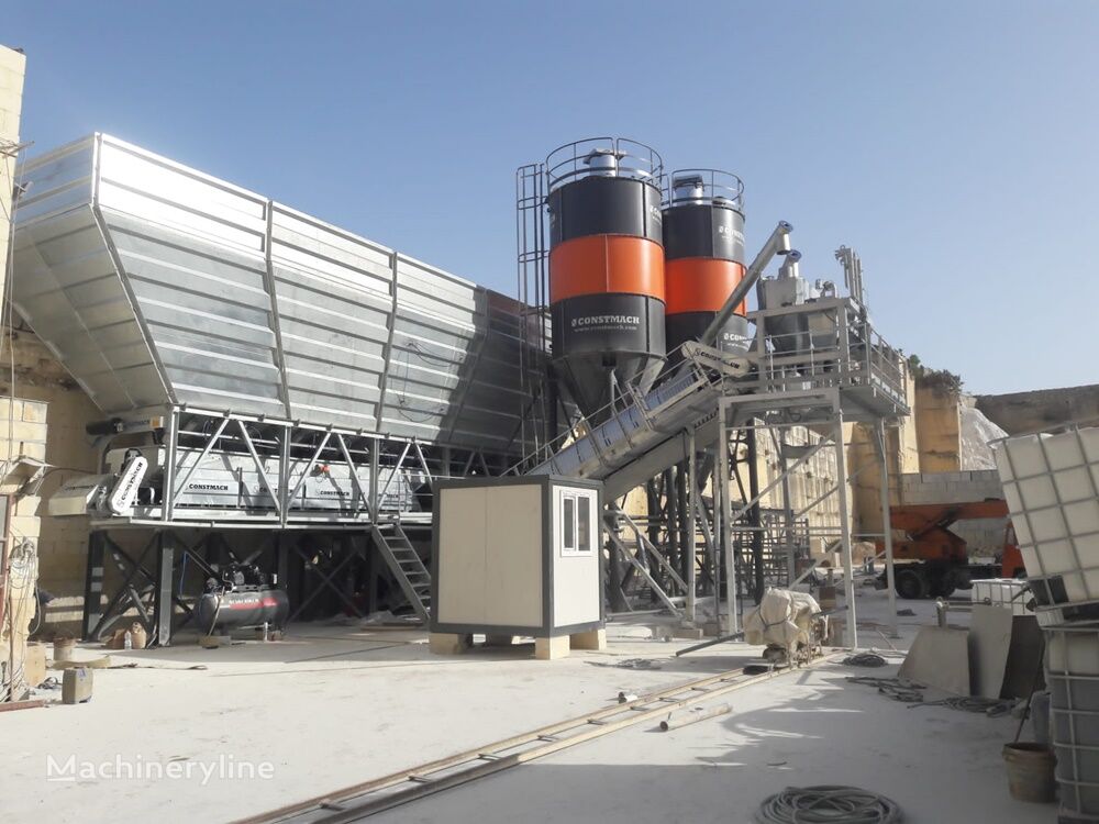 nauja betono gamykla Constmach 100 m3/h Dry Type Concrete Batching Plant