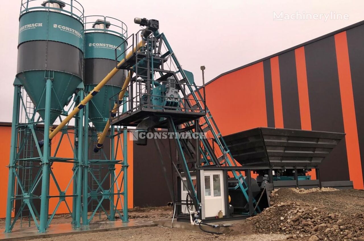 nauja betono gamykla Constmach 30 M3 Compact Concrete Plant Produced in European Standards