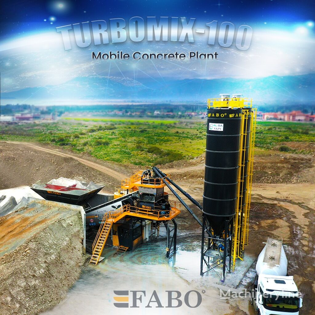 nauja betono gamykla FABO TURBOMIX-100 Ceriya Mobilnyh betonnyh ustanovok