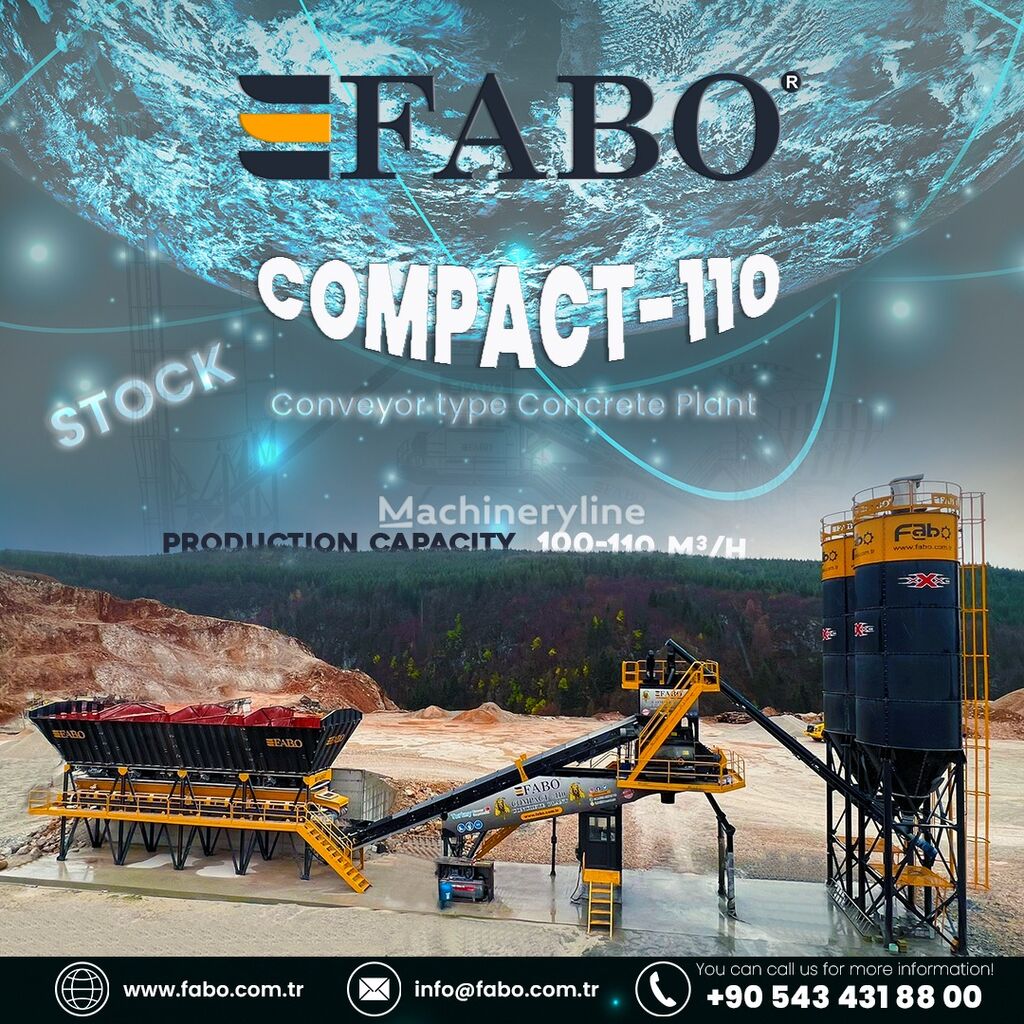 nauja betono gamykla FABO BETONNYY ZAVOD FABOMIX COMPACT-110 | NOVYY PROEKT