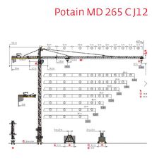 башенный кран POTAIN MD265C
